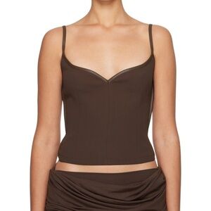 Paris Georgia Chocolate Brown Top